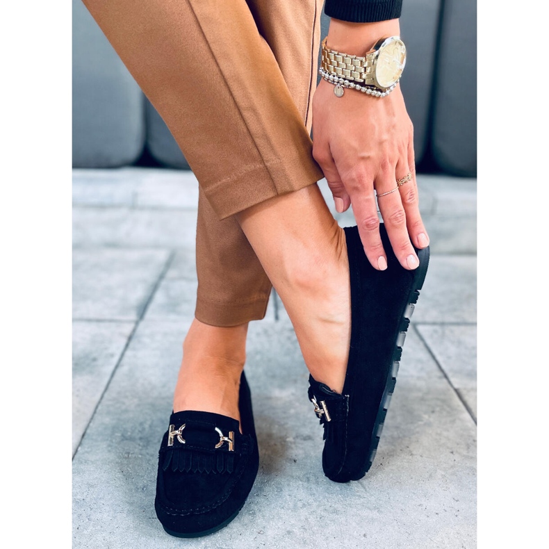 Leif Black dam loafers svart 1