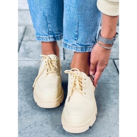 Högsulade loafers Unna Yellow gul 1