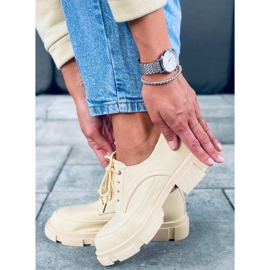 Högsulade loafers Unna Yellow gul 2