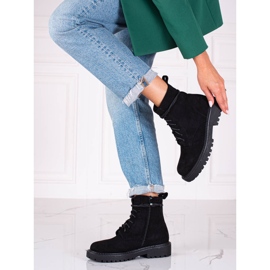 Kvinnors vandringskängor i svart mocka 2