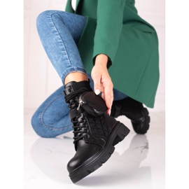 SHELOVET Black Shelvet damväskor med kardborrficka svart 1