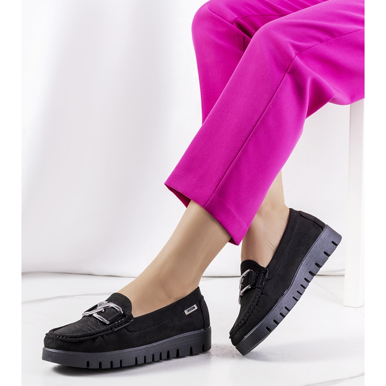 Svarta loafers på Campini-plattformen 1