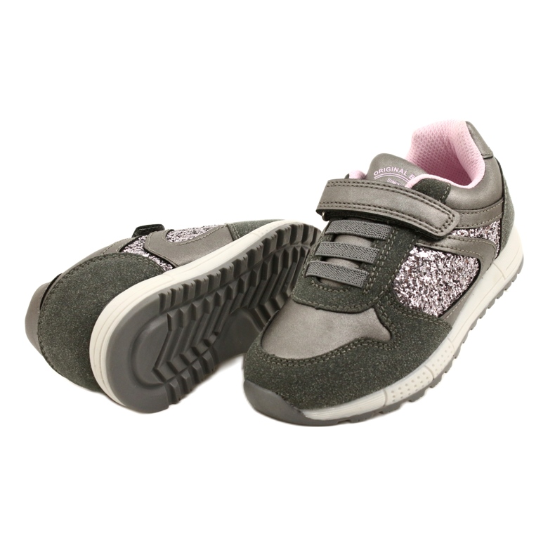 American Club ES40 Gray-Silver Children's Sports Shoes grå 3