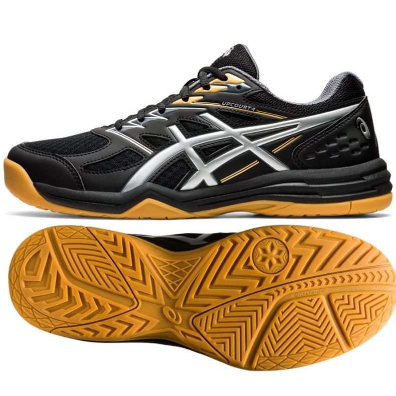 Asics Upcourt 4 1071A053-001 volleybollskor svart svart 1
