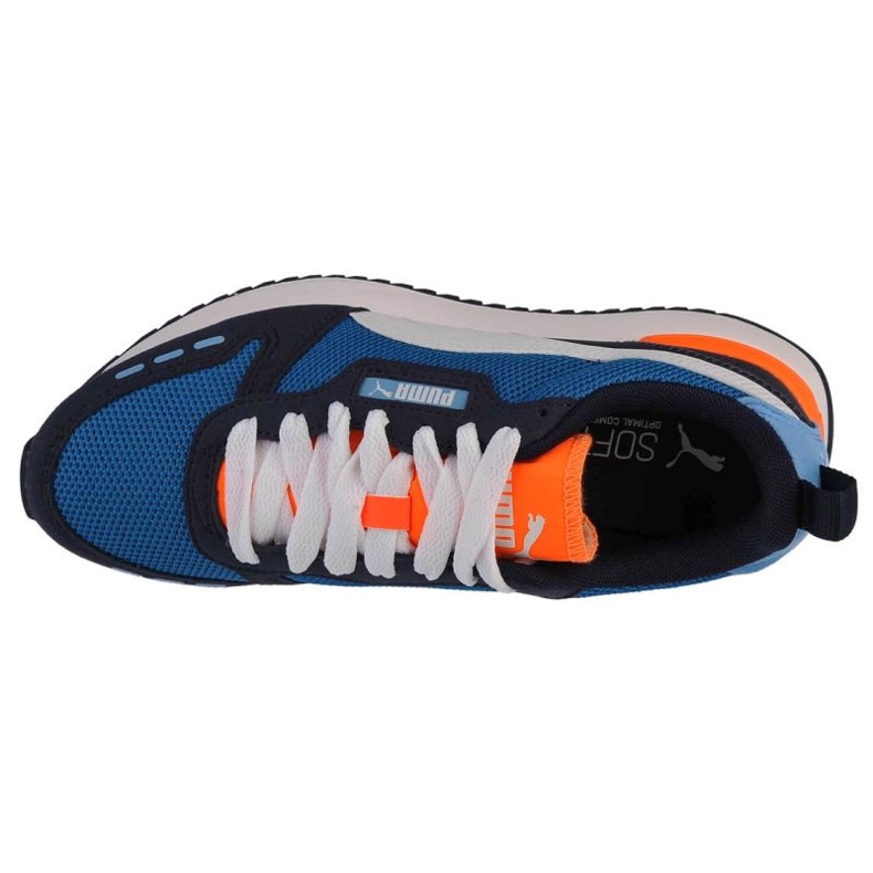 Puma R78 Ps Jr 373616-25 vit marinblå blå orange 2