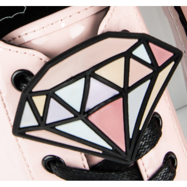 Betler Diamantlackade sneakers rosa 1