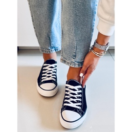 Basic Svarta klassiska sneakers för kvinnor 2