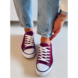 Basic Wine klassiska damsneakers röd 1