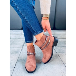 Zinaida Camel damstövlar i mocka brun 1