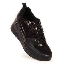 Snörningsskor för kvinnor eVento svart 2