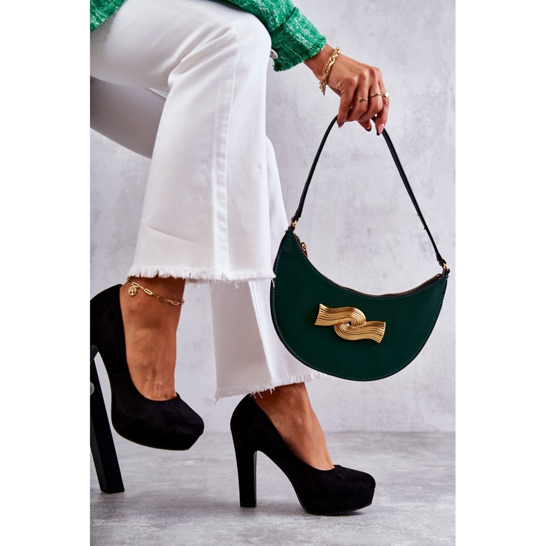 WS1 Klassiska Mocka Pumps On Heel Svart Soro 1