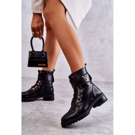 Varma ormstövlar i ekologisk läder Svart Colira 1