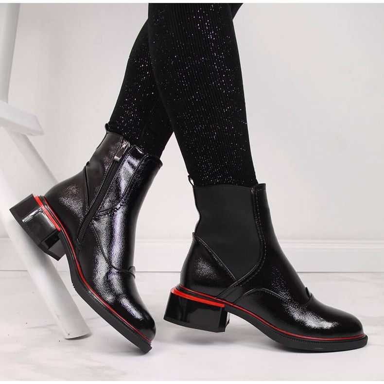 Jodhpur stövlar i svart lack för kvinnor Filippo 1