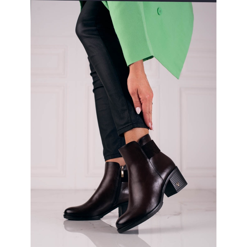 W. Potocki Klassiska bruna damstövlar från Potocki 1