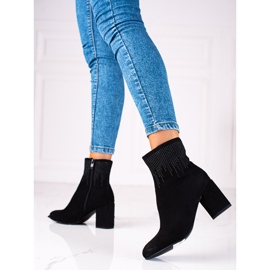 T.Sokolski Damkängor i mocka på Sokolski-stolpen svart 2