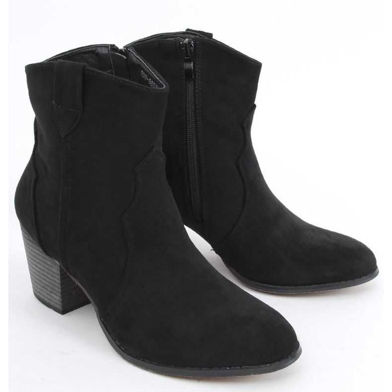 Seed Black högklackade cowboystövlar svart 1