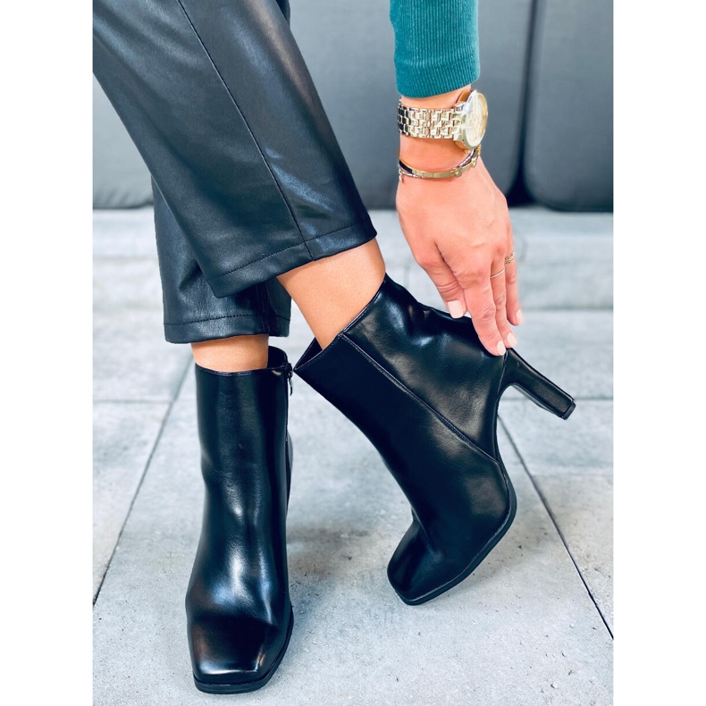 Madison Black Pu höga klackar svart 2