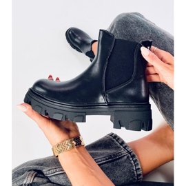 Finn Black högklackade Chelsea-stövlar svart 1