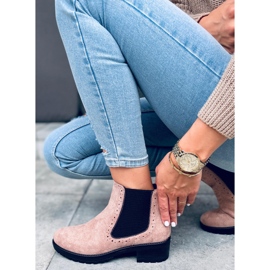 Chelsea stövlar för kvinnor Kleo Beige svart 1