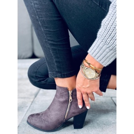 Antone Grey stövlar i högklackat mocka grå 2