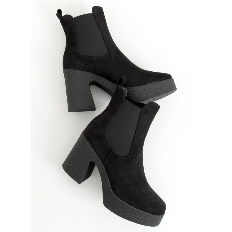 Stövlar på gummiklack Amelda Black svart 1