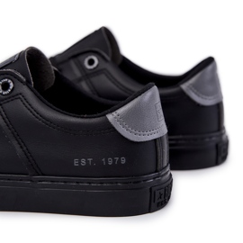 Läder Sneakers för män Big Star JJ174108 Svart 4