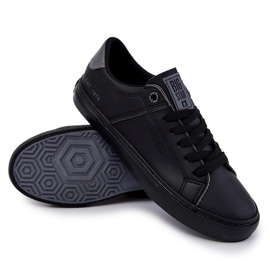 Läder Sneakers för män Big Star JJ174108 Svart 5