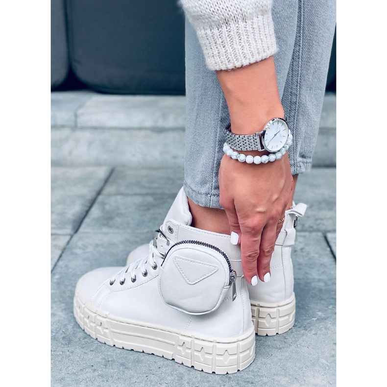 Beige ankelhöga sneakers Burn Beige 1