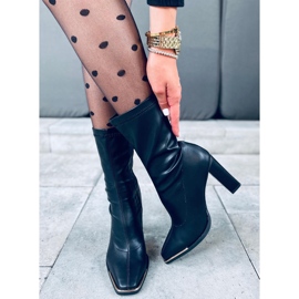 Luna Black högklackade stövlar svart 1