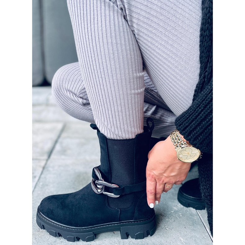 Chelsea stövlar med Calipso Black ovandel svart 1