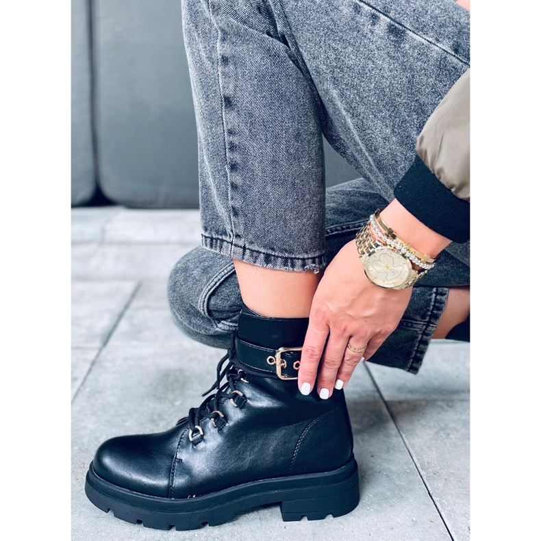 Pomona svarta militärstövlar 1