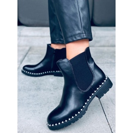 Chelsea boots med pärlor Maxim Black svart 2