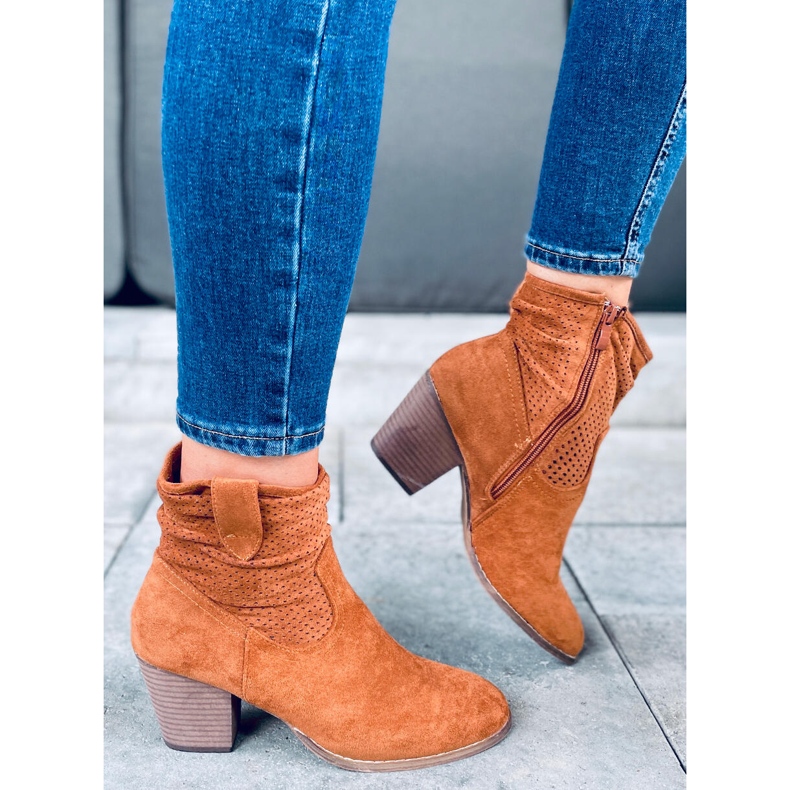 Fonda Camel höga klackar brun 1