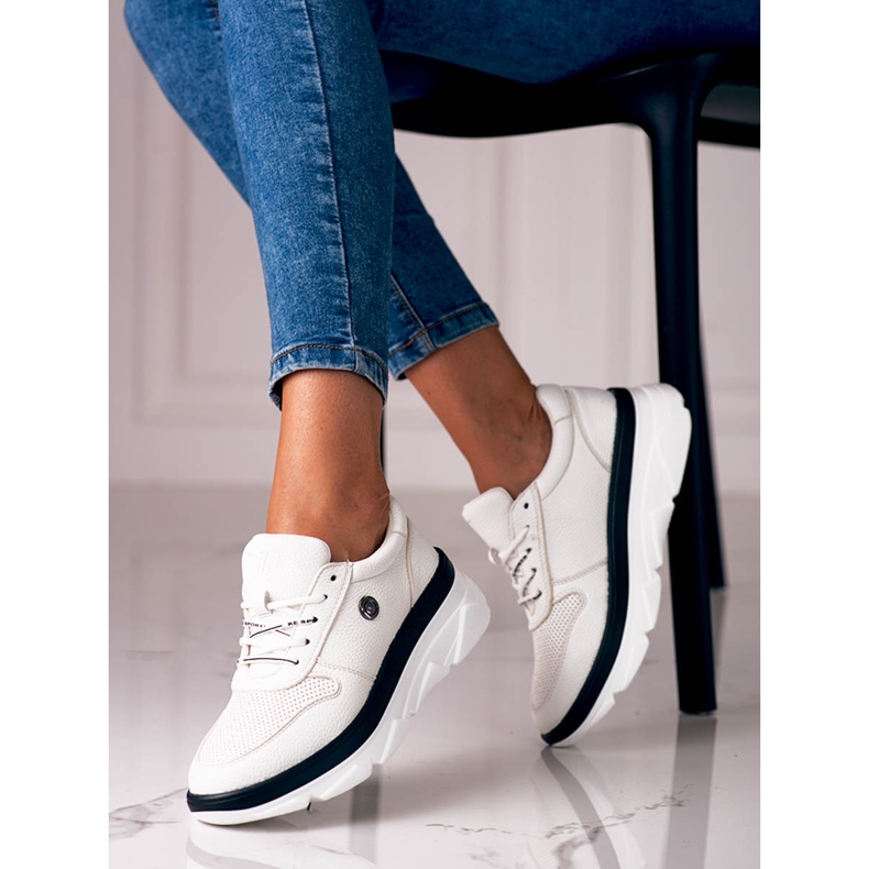 Vita Vinceza sneakers med tjock sula 1