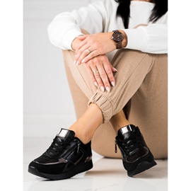 Damsneakers på Shelovet-plattformen svarta 1