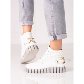 W. Potocki Damsportstövlar Potocki vita på plattformen 2