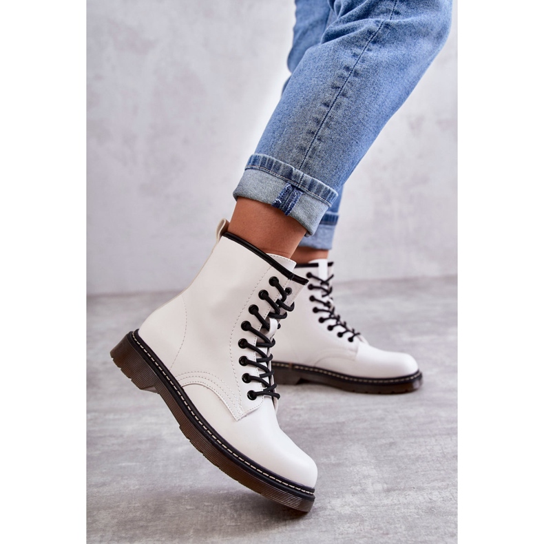 PG1 Damkängor Kombinerade stövlar Vit Lavita 1