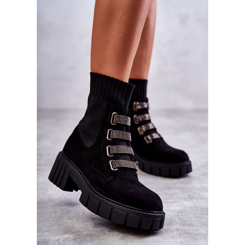 Hope Black Mocka Slip-On Socks Boots svart 1