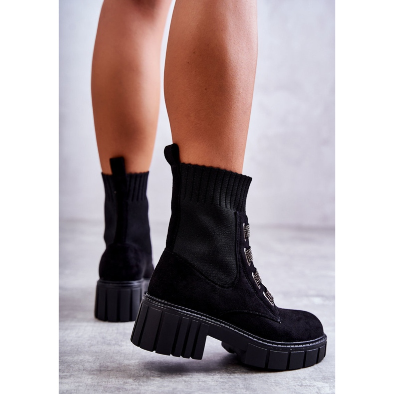 Hope Black Mocka Slip-On Socks Boots svart 2