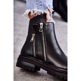 PG1 Skinnstövlar för kvinnor med dragkedja Svart Navarra 1