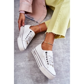 Låga damsneakers Big Star KK274014 Vit 2