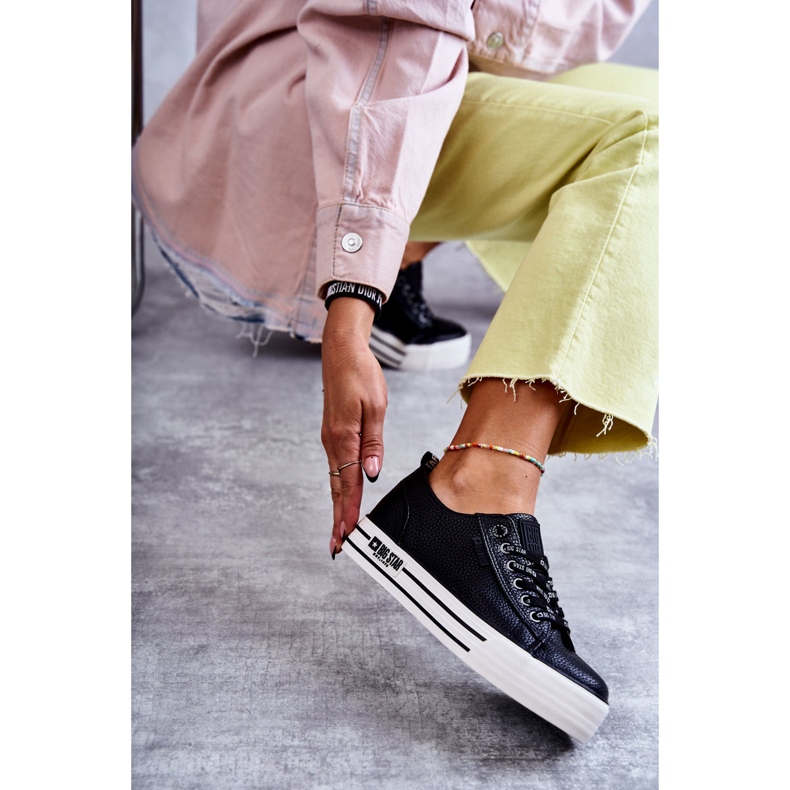 Låga damsneakers Big Star KK274015 Svart 2