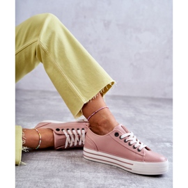 Låga damsneakers Big Star KK274016 Rosa 1