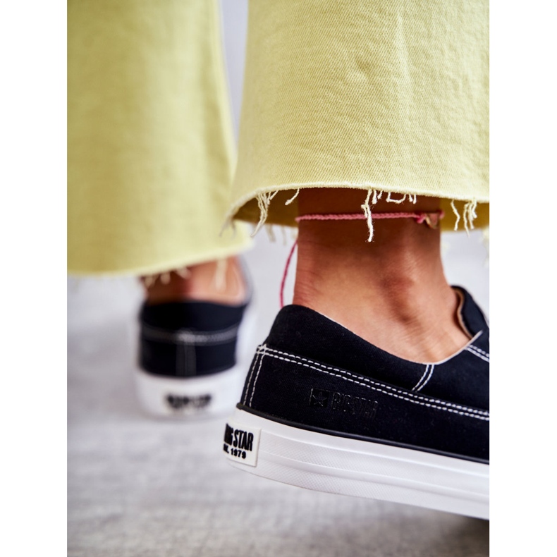 Sneakers i tyg för kvinnor Big Star KK274019 Svart 2