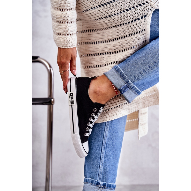 Dammaterial Sneakers Big Star KK274102 Svart 2