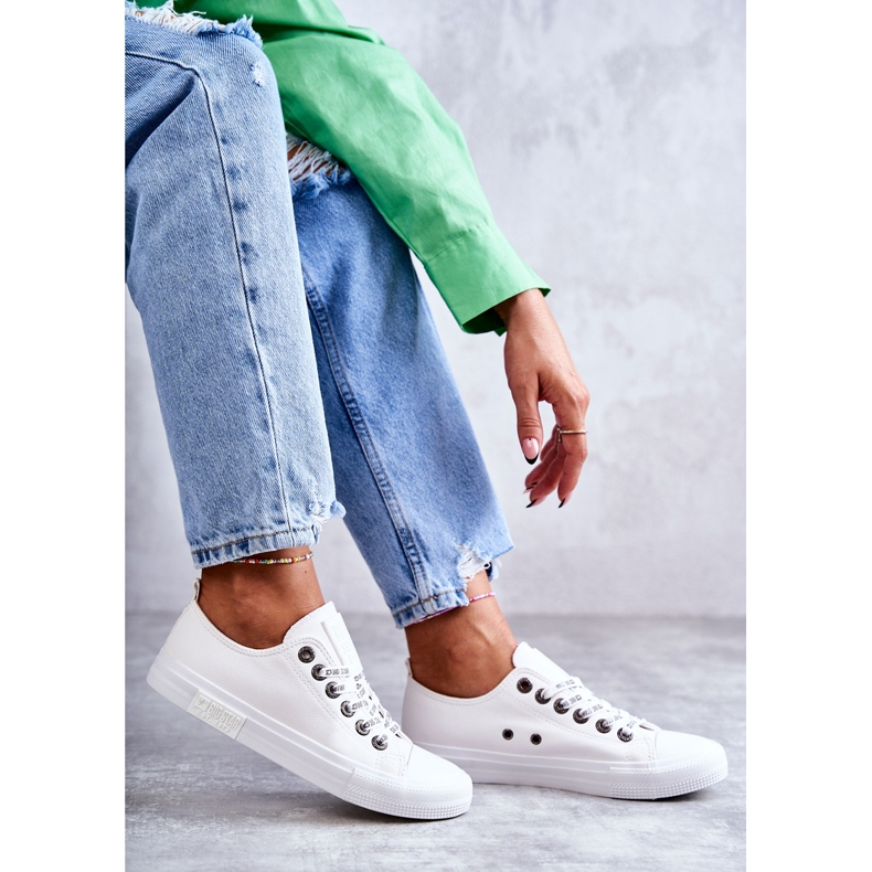 Skinnsneakers för dam Big Star KK274105 Vit 1
