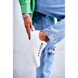 Skinnsneakers för dam Big Star KK274105 Vit 2