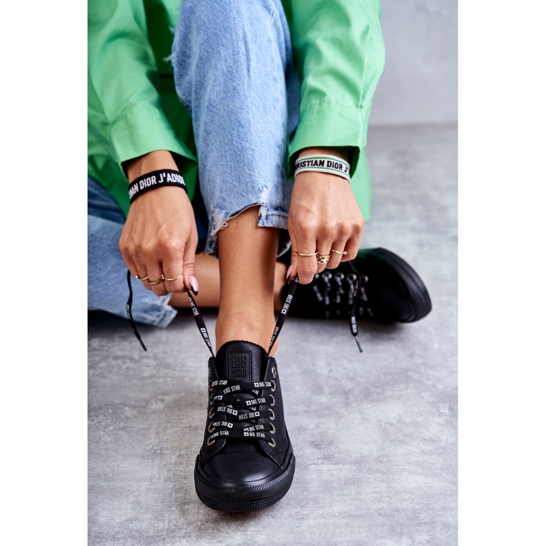 Skinnsneakers för kvinnor Big Star KK274106 Svart 2