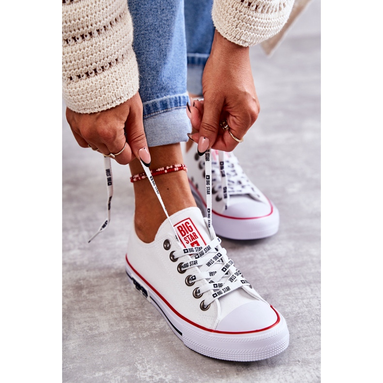 Dammaterial Sneakers Big Star KK274101 Vit 1