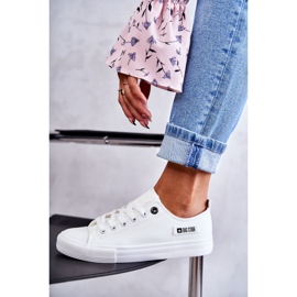 Låg läder Sneakers för kvinnor Big Star KK274010 Vit 9